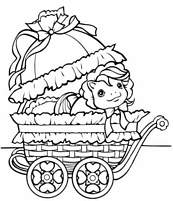 coloriage mon petit poney bebe dans son landeau